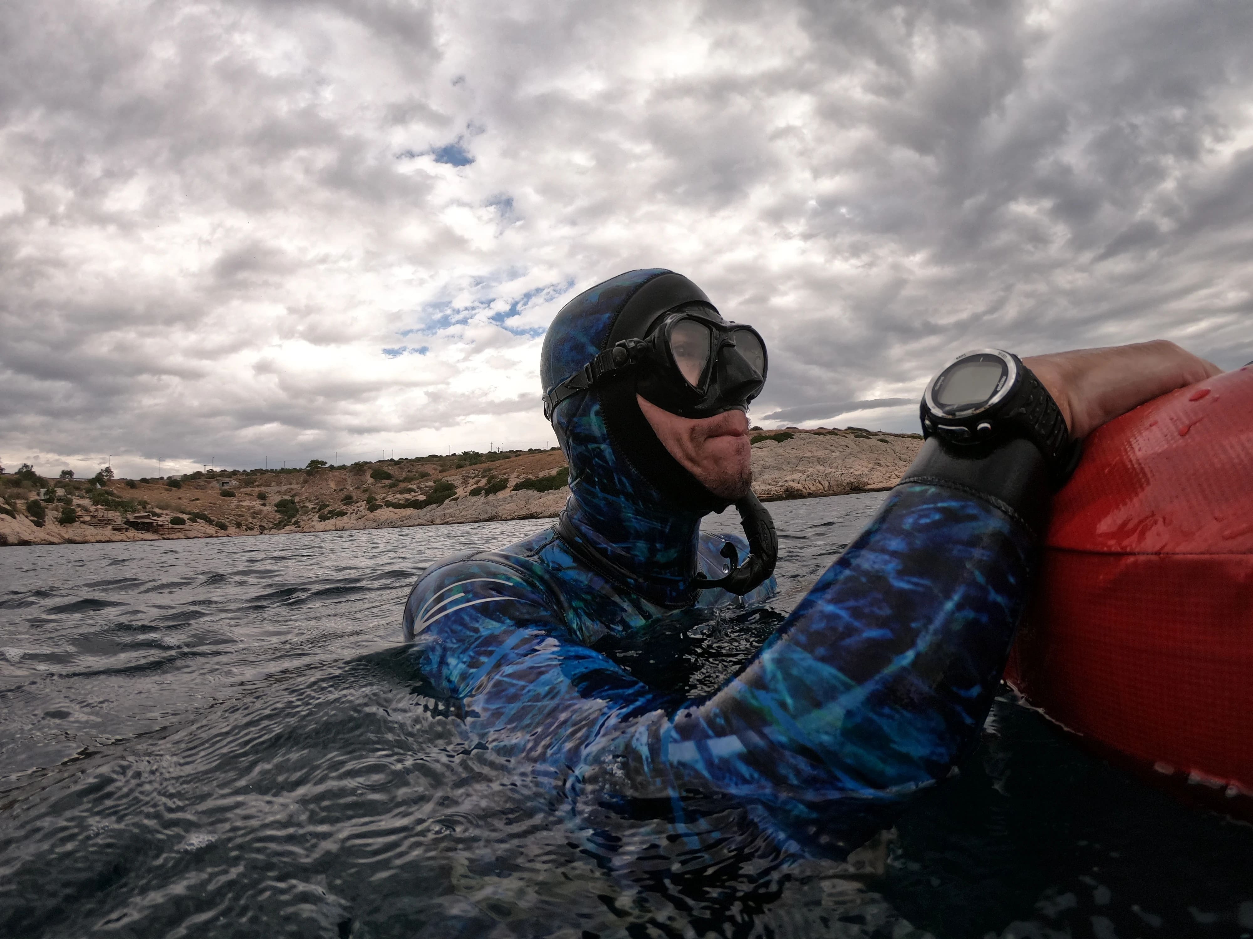 William freediving in Greece
